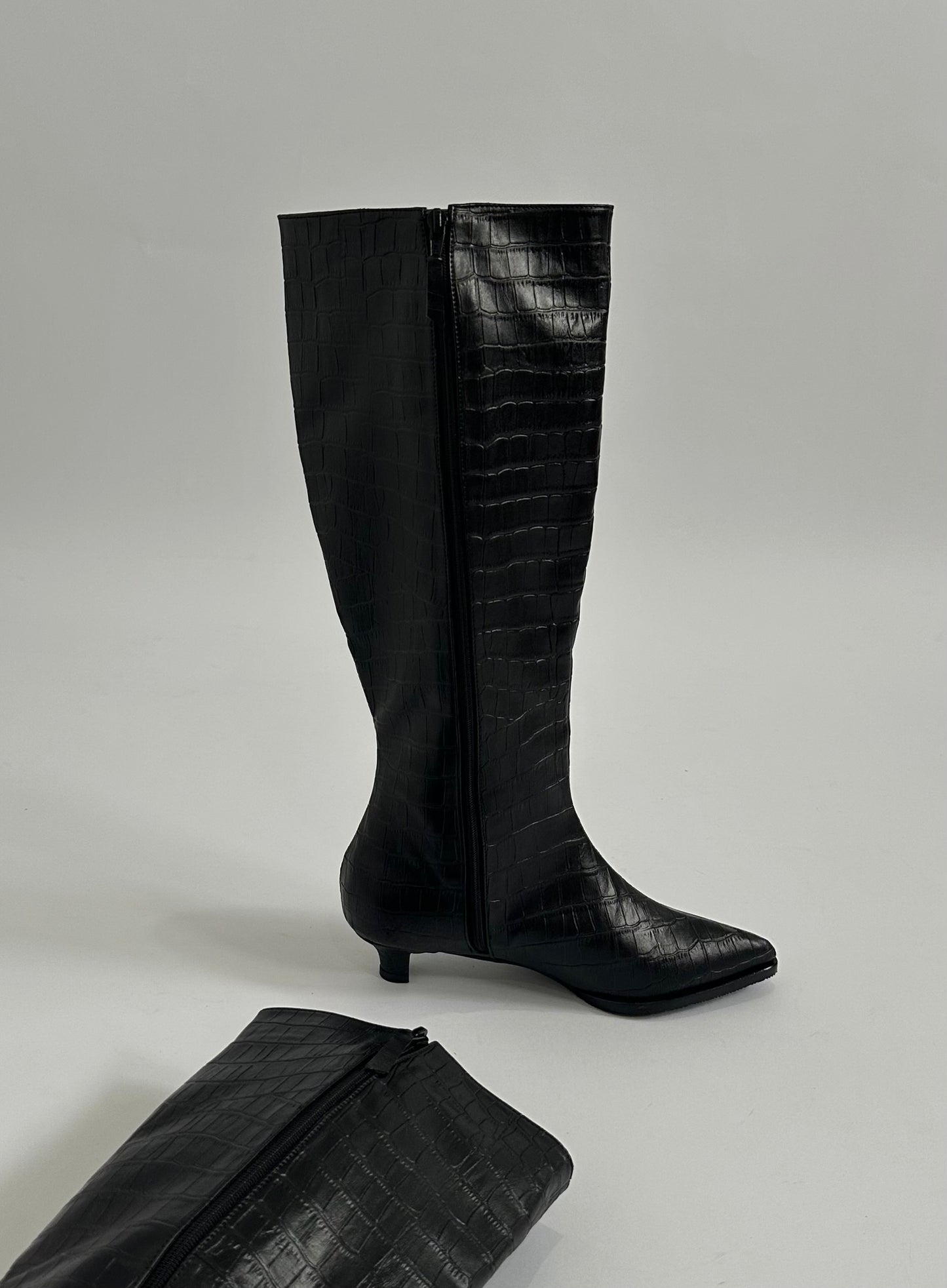 Botas Gaia Croco Black