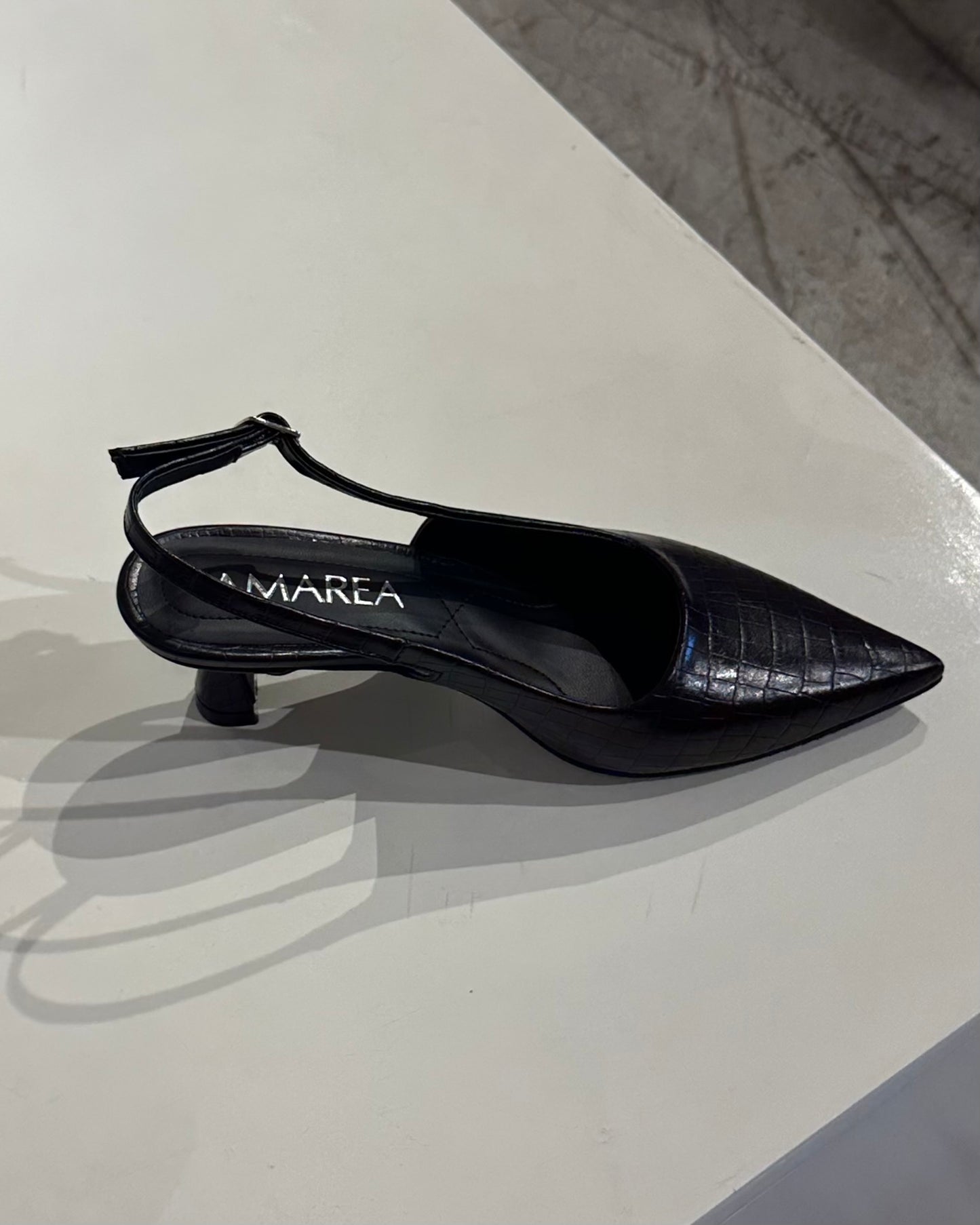 Slingbacks Lua Croco black
