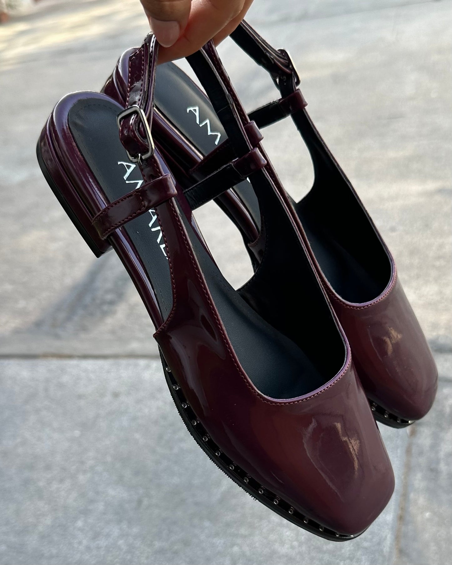 Slingbacks Mae Burgundy