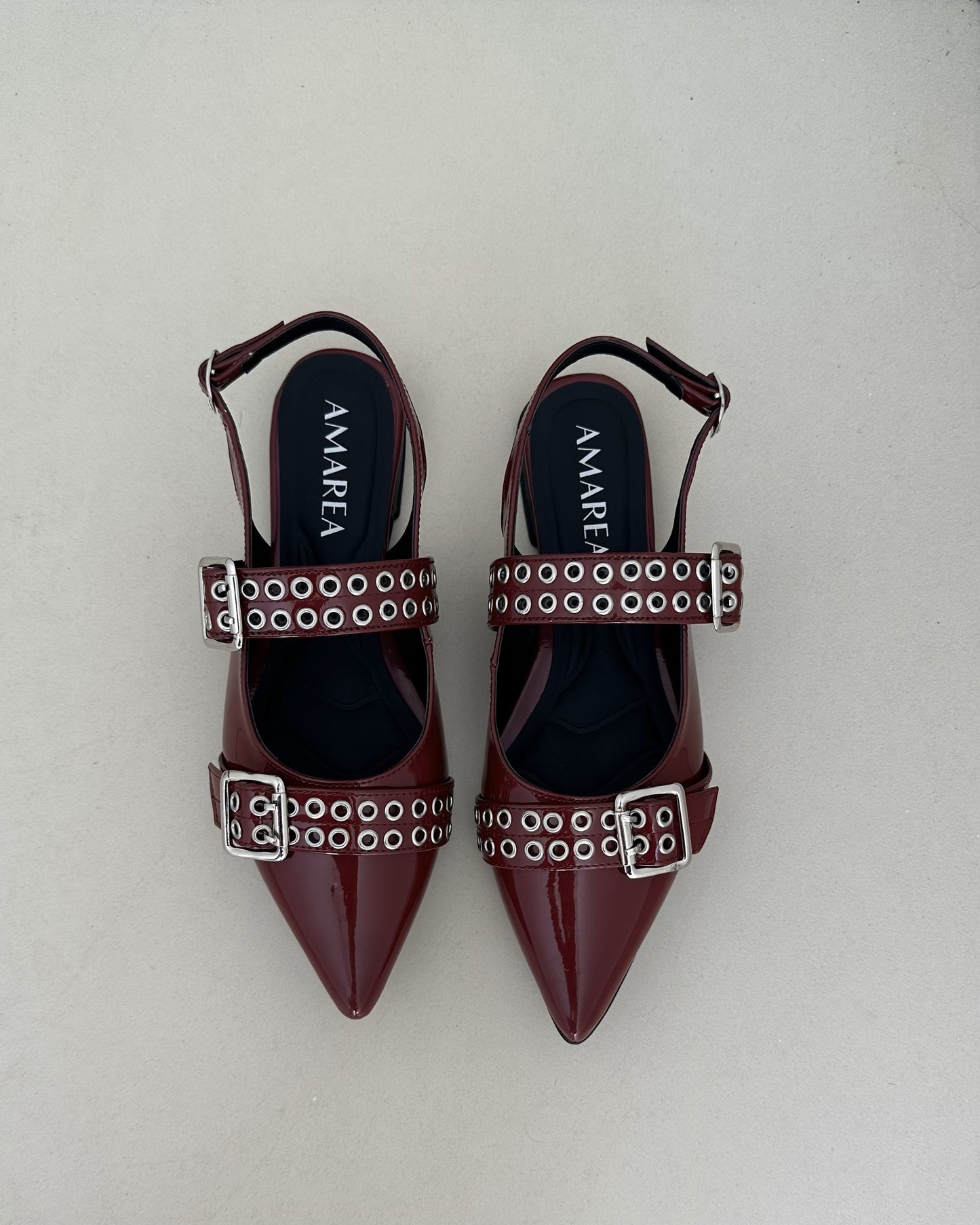 Flats Alissa Burgundy