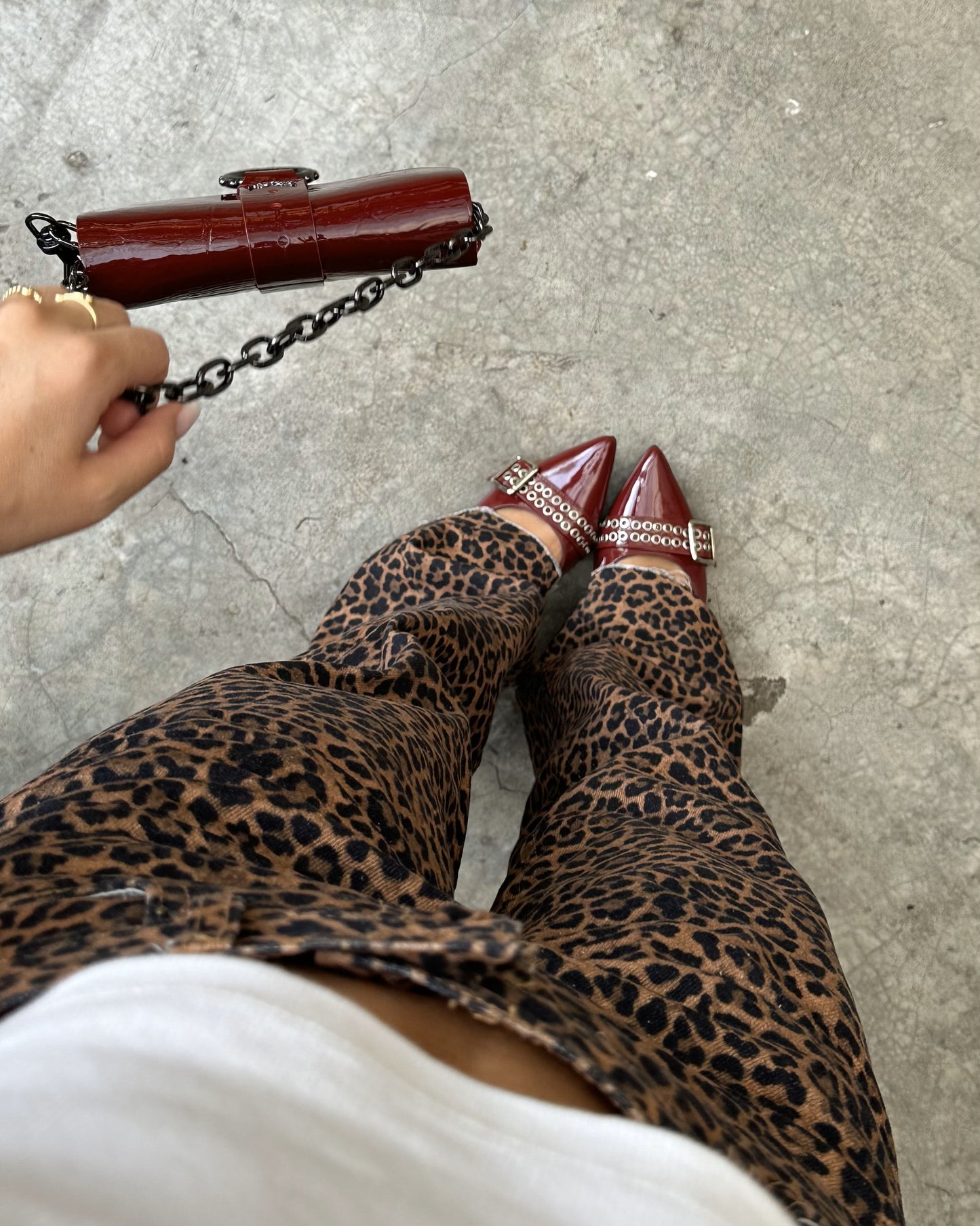 Flats Alissa Burgundy