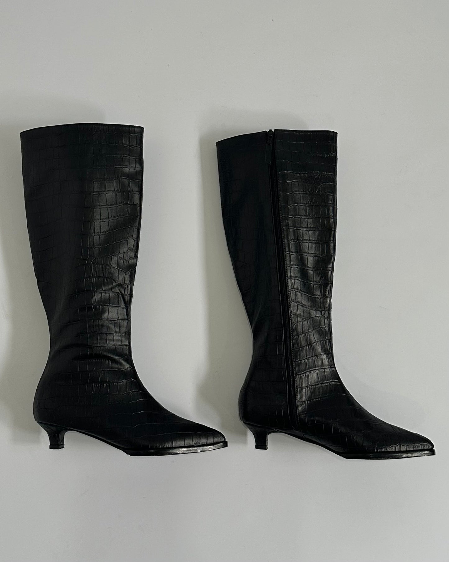 Botas Gaia Croco Black