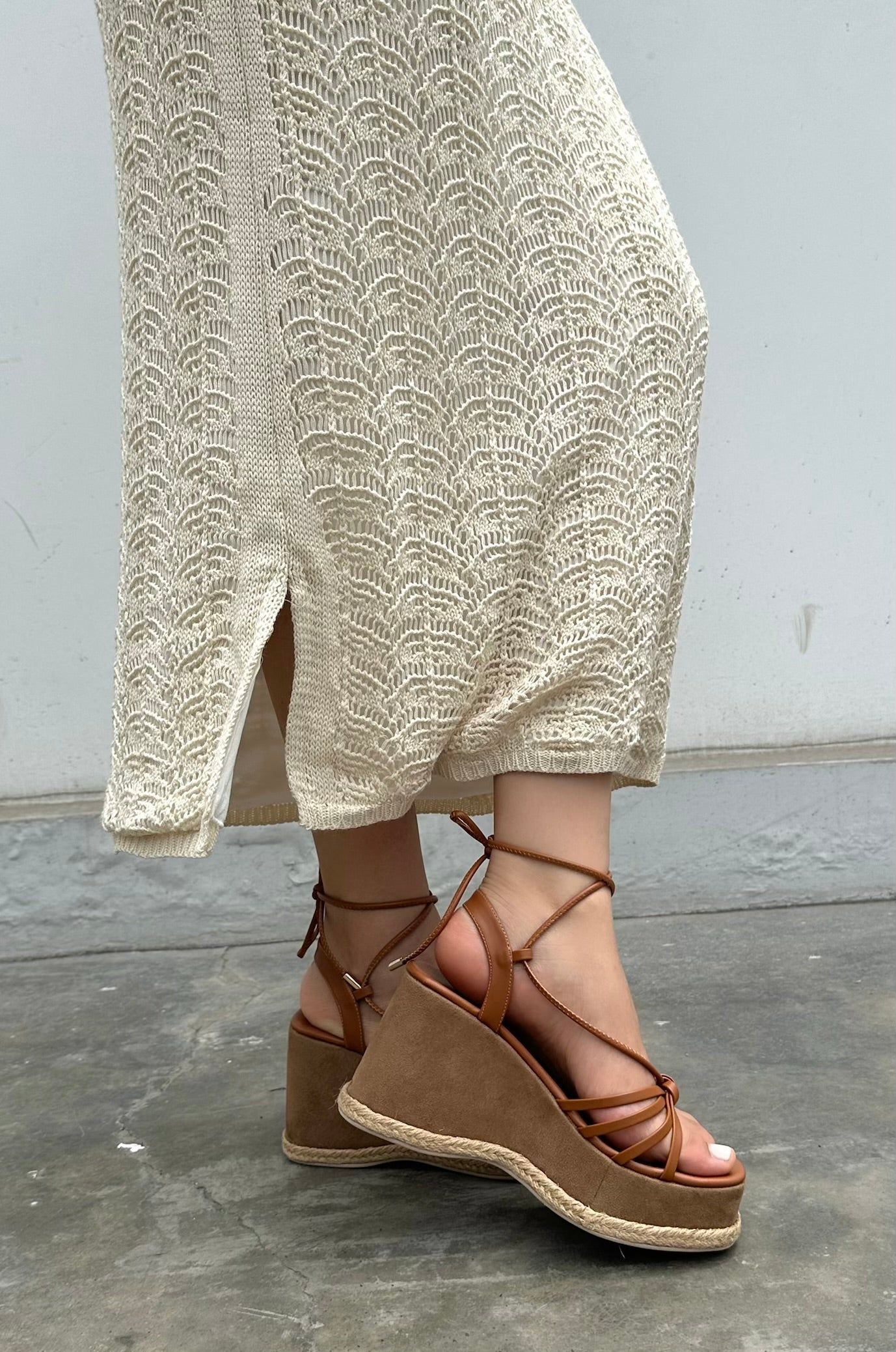 Plataformas Cuña Loana Caramel