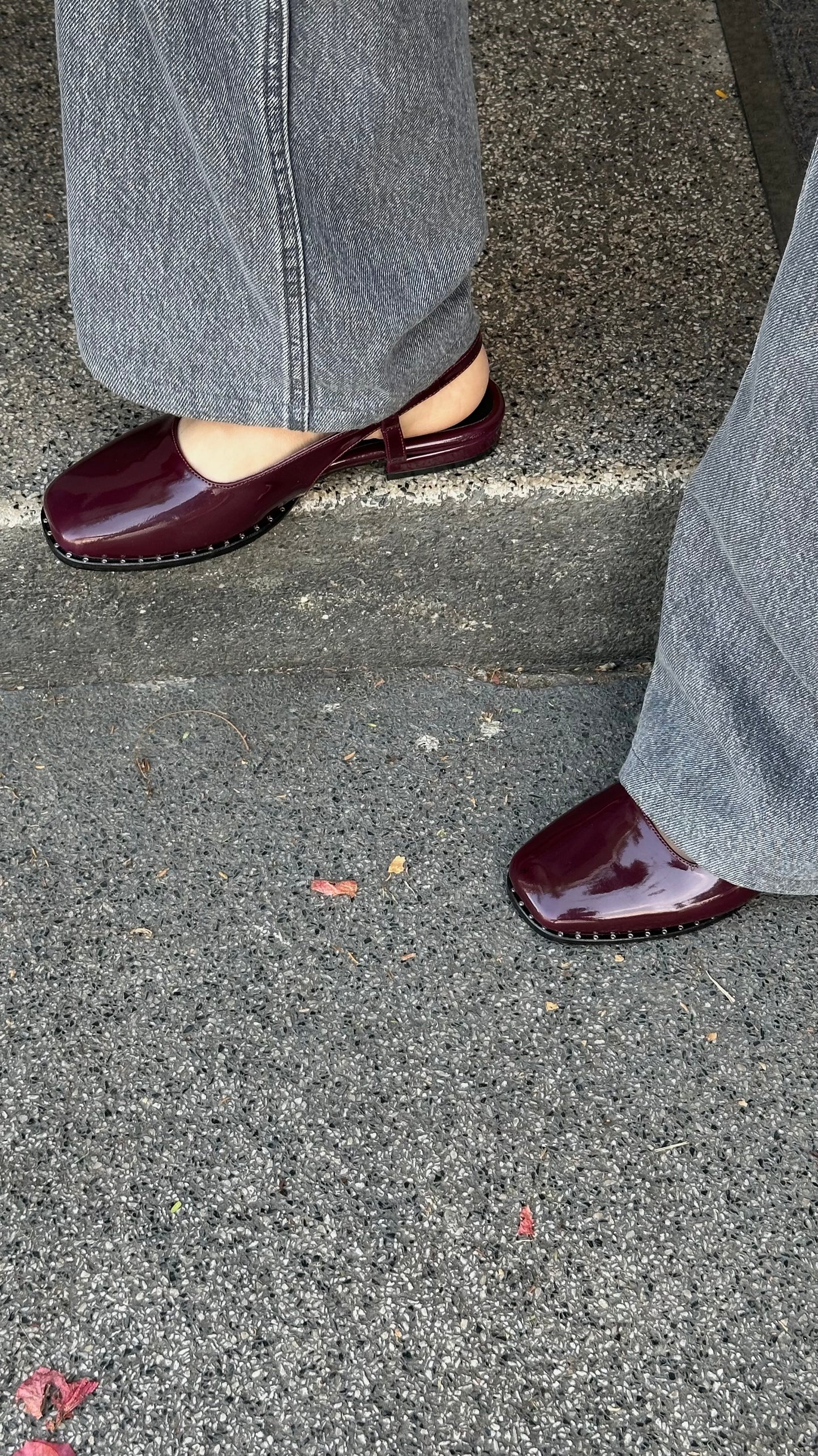 Slingbacks Mae Burgundy