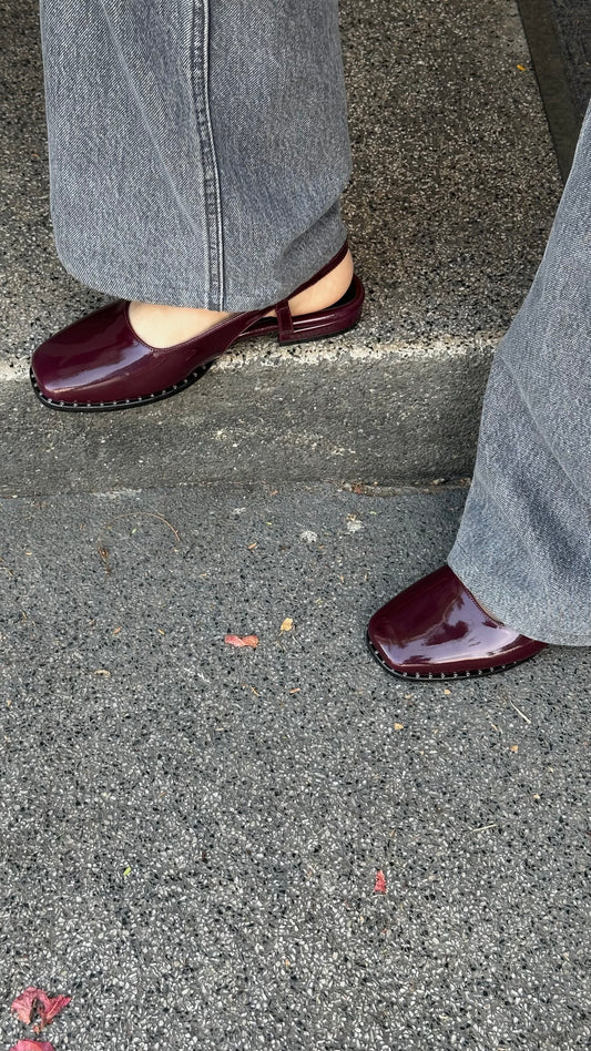 Slingbacks Mae Burgundy