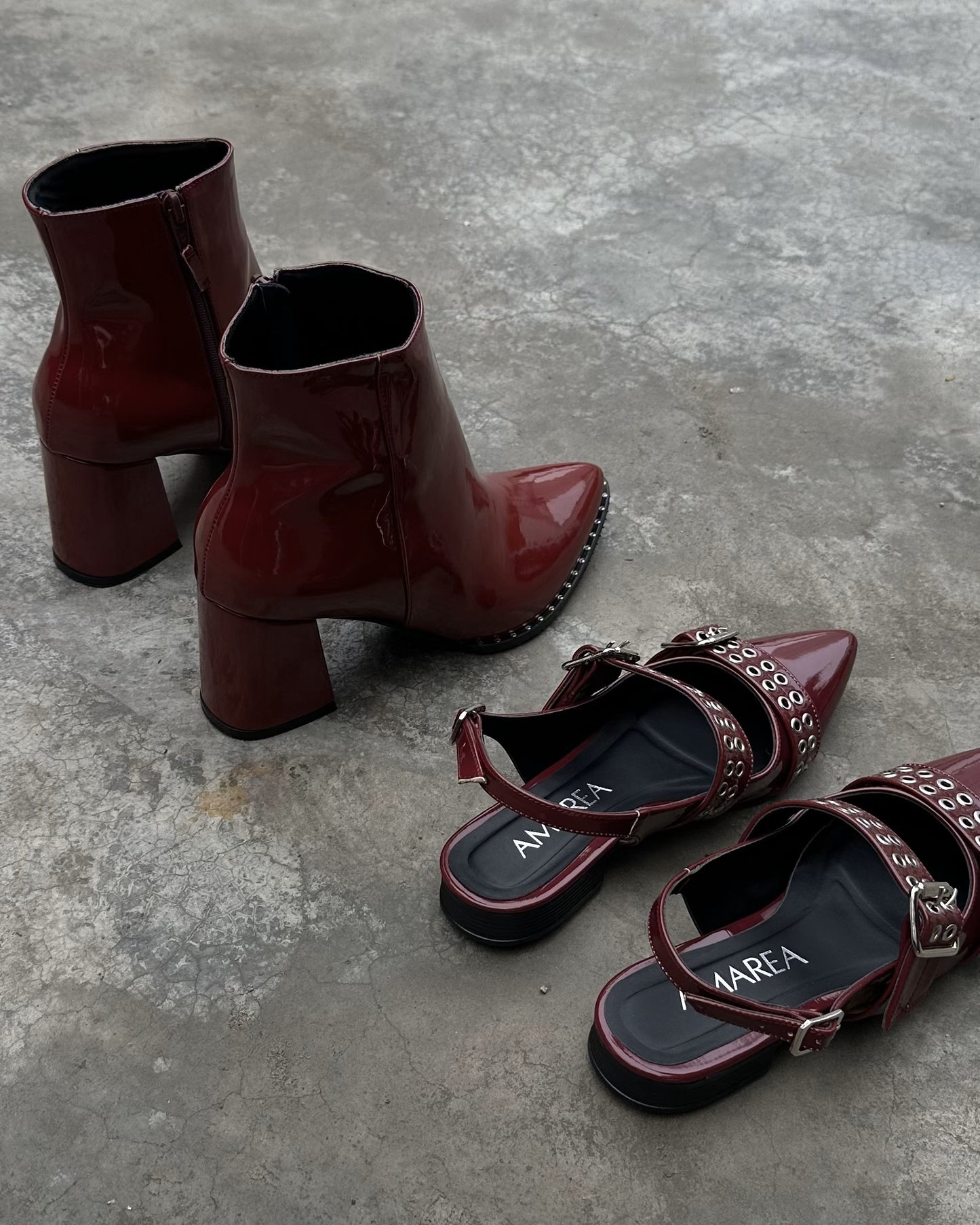 Botas Leah Red Wine