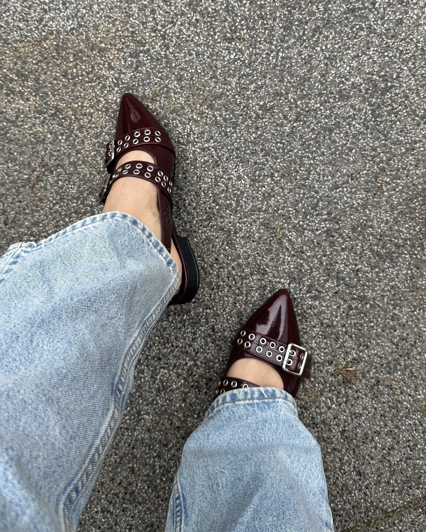 Flats Alissa Dark Burgundy